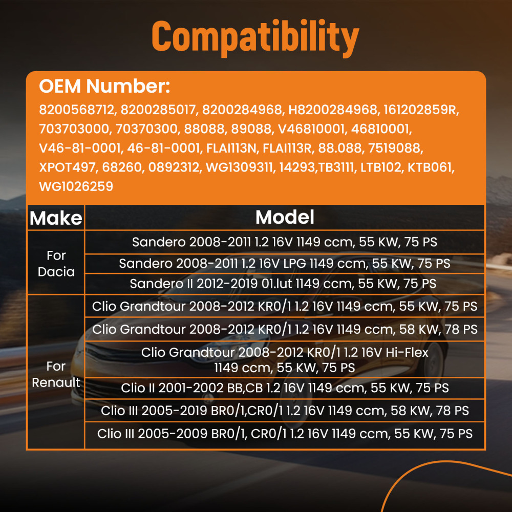 CORPO FARFALLATO compatibile per RENAULT CLIO II III 161202859R 703703000 8200568712 88088