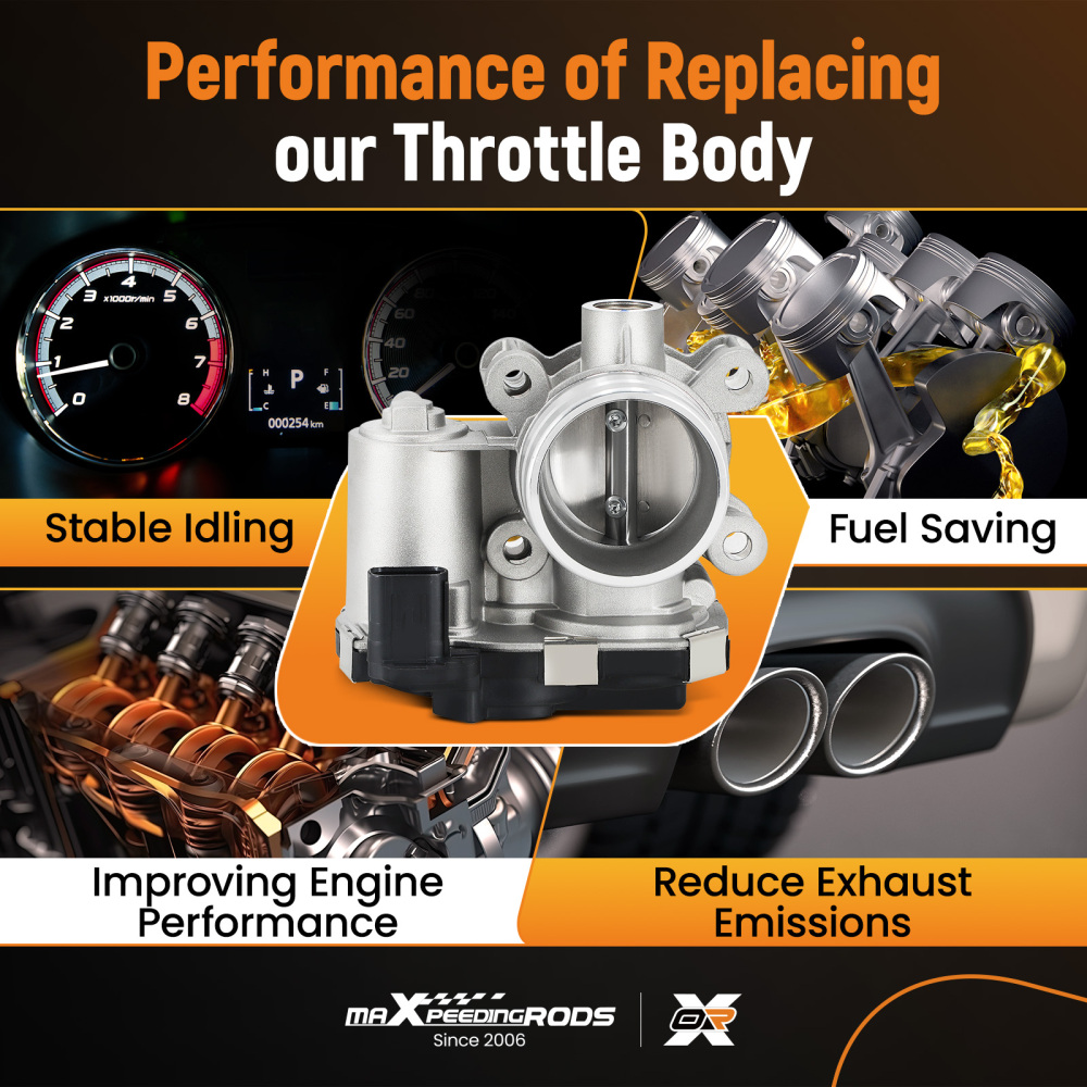 Throttle Body compatible for GMC Terrain 1.5L 2018-2021 compatible for Chevrolet Equinox Malibu Cruze Trax