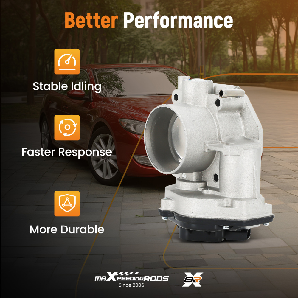 Throttle Body compatible for Mazda 6 V6 3.0L w/ TPS Sensor 2003 2004-2008 AJ5713640A 674211