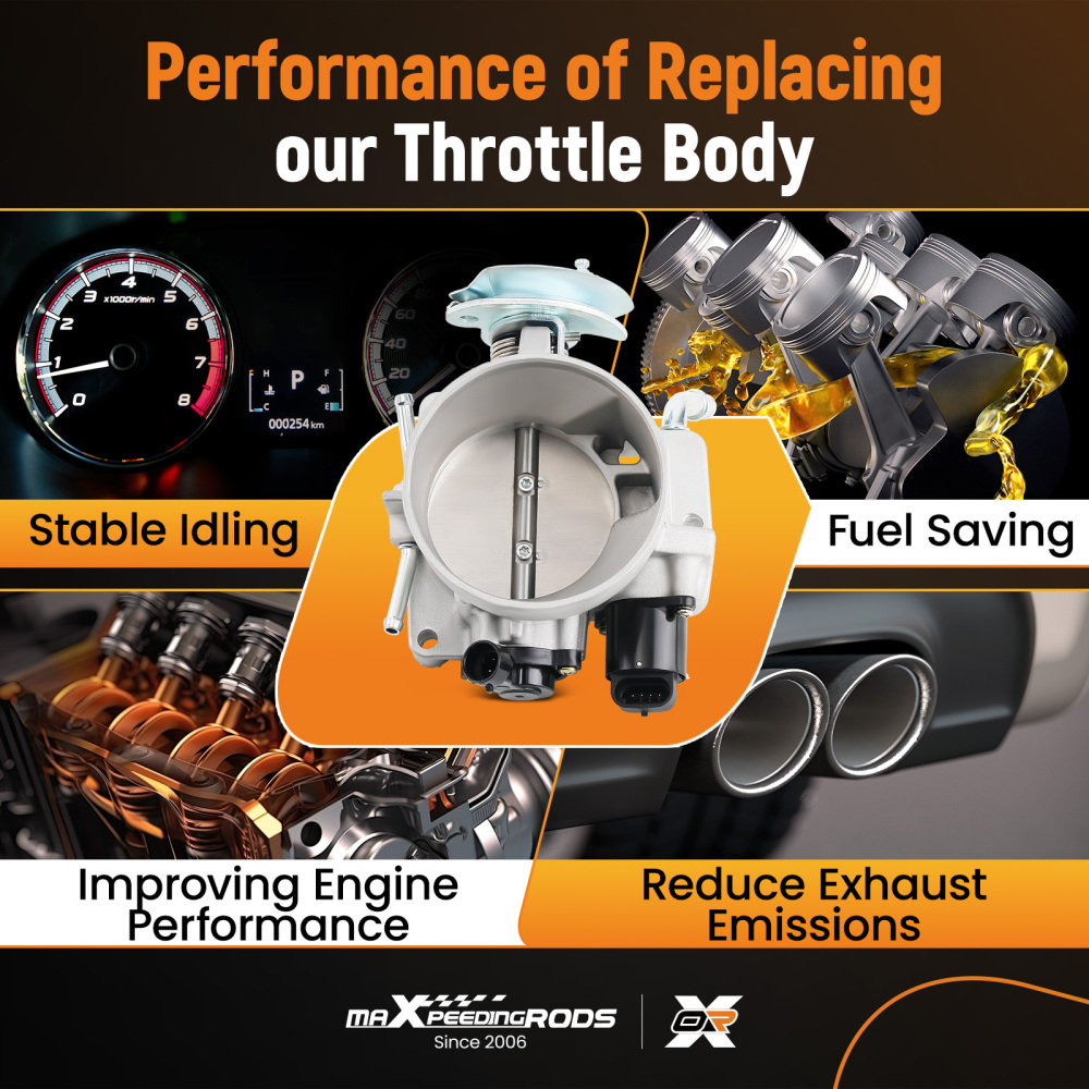 Throttle Body compatible for Cadillac Escalade Chevrolet Avalanche 1500 2002 5.3L 88984260