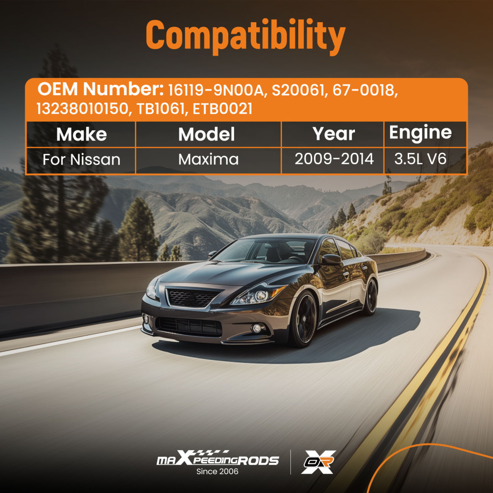 Throttle Body compatible for Nissan Maxima 3.5L V6 2009 2010 2011-2014 16119-9N00A S20061