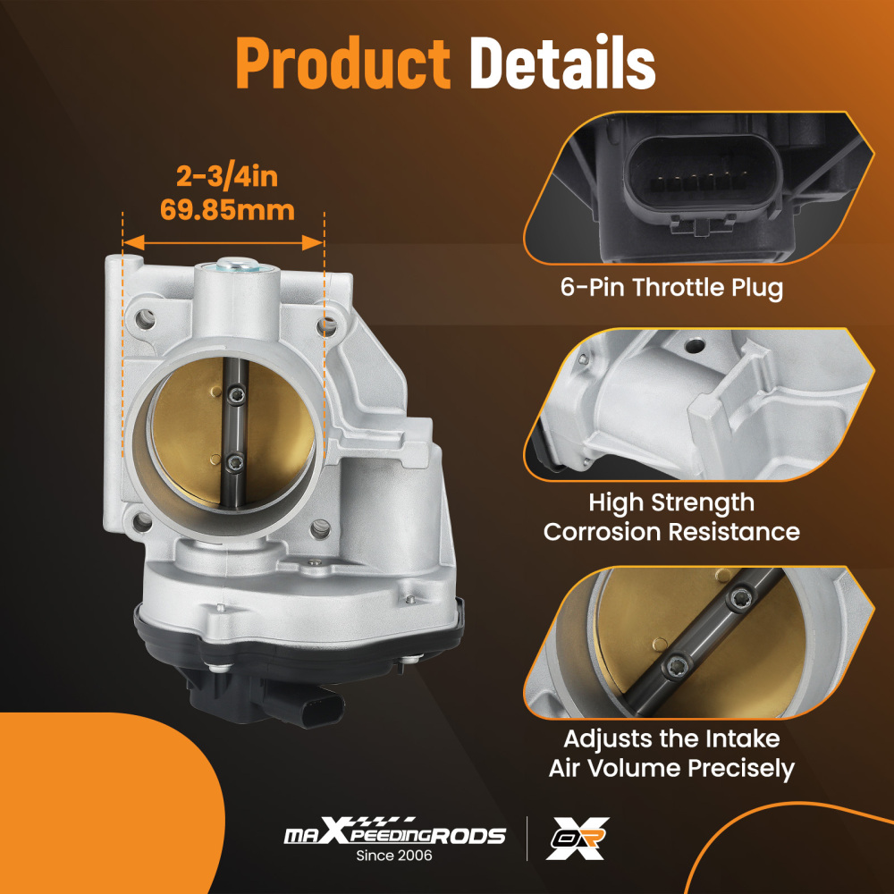 Throttle Body compatible for Ford Five Hundred Freestyle compatible for Mercury Montego 2005-2007 3.0L