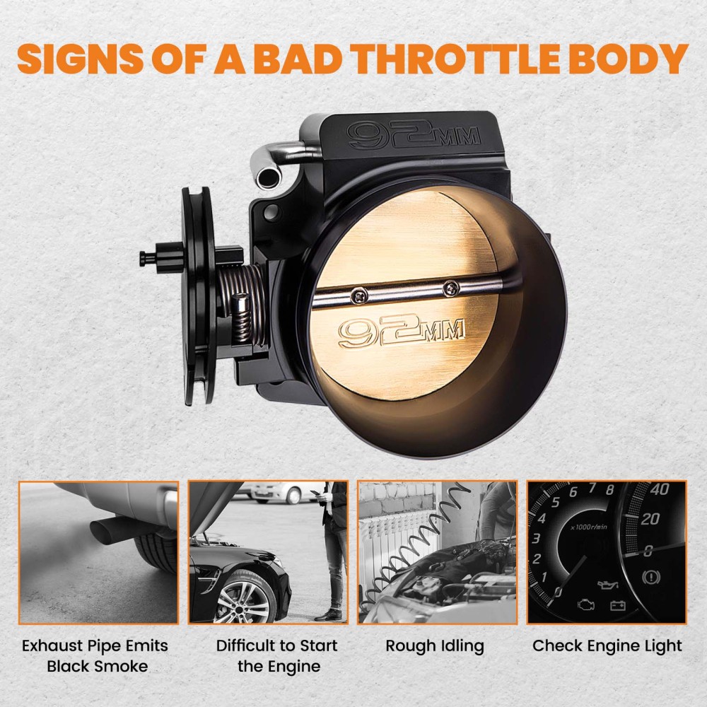92mm Throttle Body Assembly compatible for GMC Gen III Ls1 Ls2 Ls6 Ls3 Ls Ls7 Sx Ls4