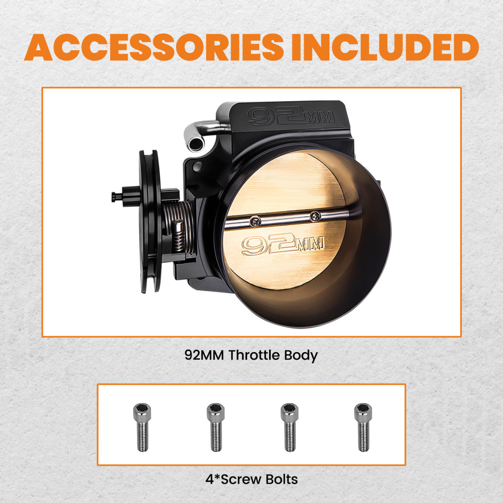 92mm Throttle Body Assembly compatible for GMC Gen III Ls1 Ls2 Ls6 Ls3 Ls Ls7 Sx Ls4