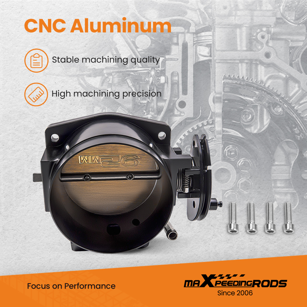 92mm Throttle Body Assembly compatible for GMC Gen III Ls1 Ls2 Ls6 Ls3 Ls Ls7 Sx Ls4