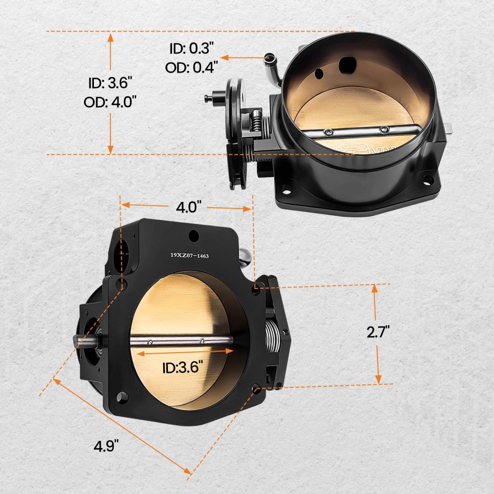 92mm Throttle Body Assembly compatible for GMC Gen III Ls1 Ls2 Ls6 Ls3 Ls Ls7 Sx Ls4