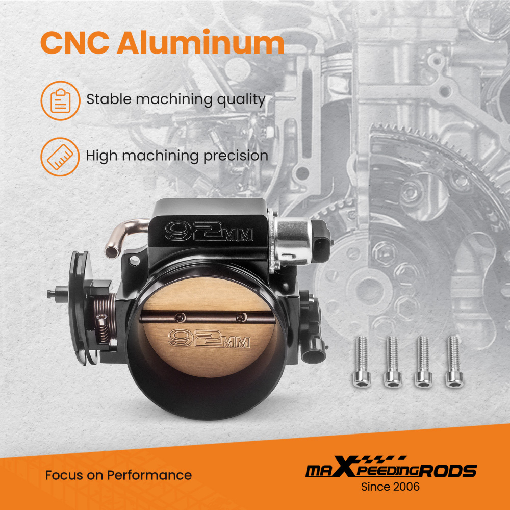 Compatible for GEN LS1 LS2 92mm Throttle Body + TPS IAC Throttle Position Sensor Control