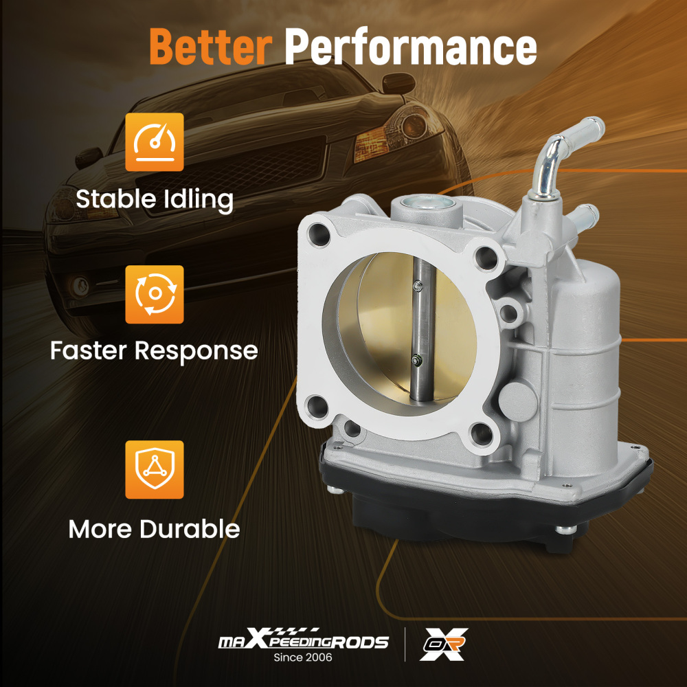 Throttle Body compatible for Nissan Altima Rogue Sentra 2.5L 2007-2013 4 Cyl 16119-JA00A