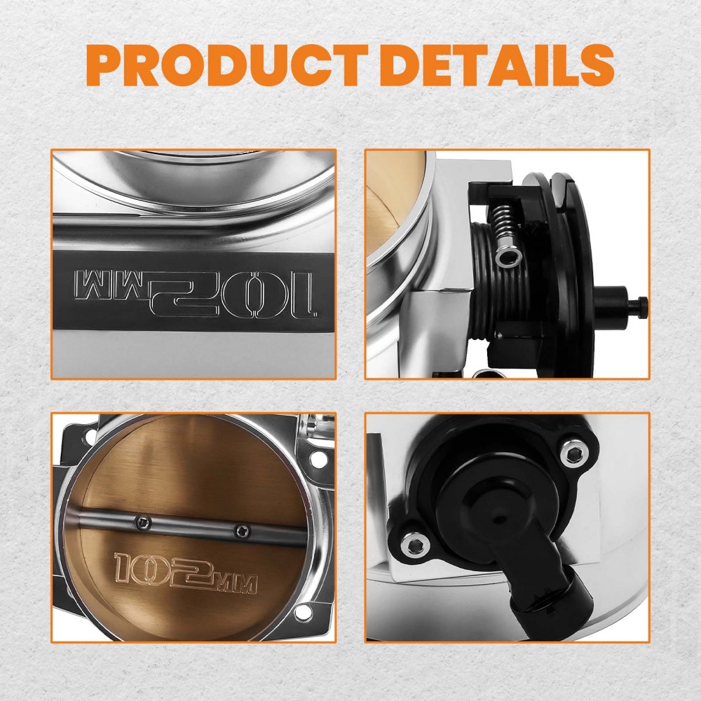 102mm throttle body w/ TPS+ IAC Idle Air Control compatible for III LS1 LS2 LS3 LS6 LS7