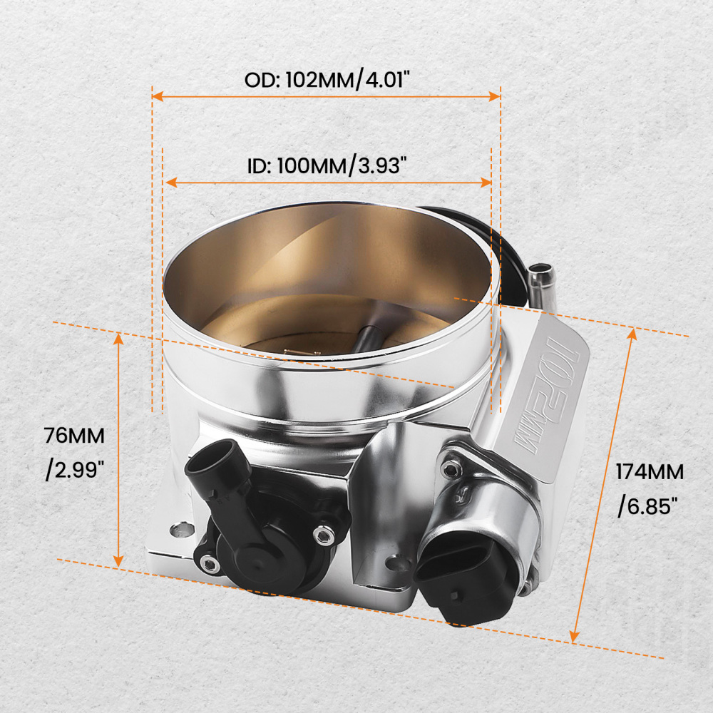 102mm throttle body w/ TPS+ IAC Idle Air Control compatible for III LS1 LS2 LS3 LS6 LS7