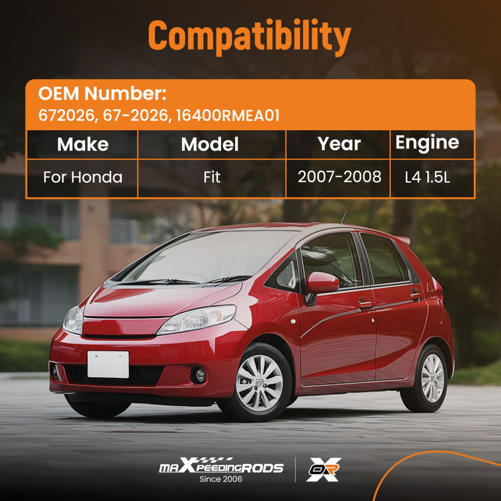 Throttle Body compatible for Honda Fit L4 1.5L 2007-2008 16400RMEA01 67-2026 50mm 672026