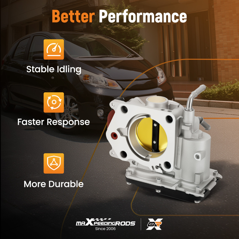 Throttle Body compatible for Honda Fit L4 1.5L 2007-2008 16400RMEA01 67-2026 50mm 672026