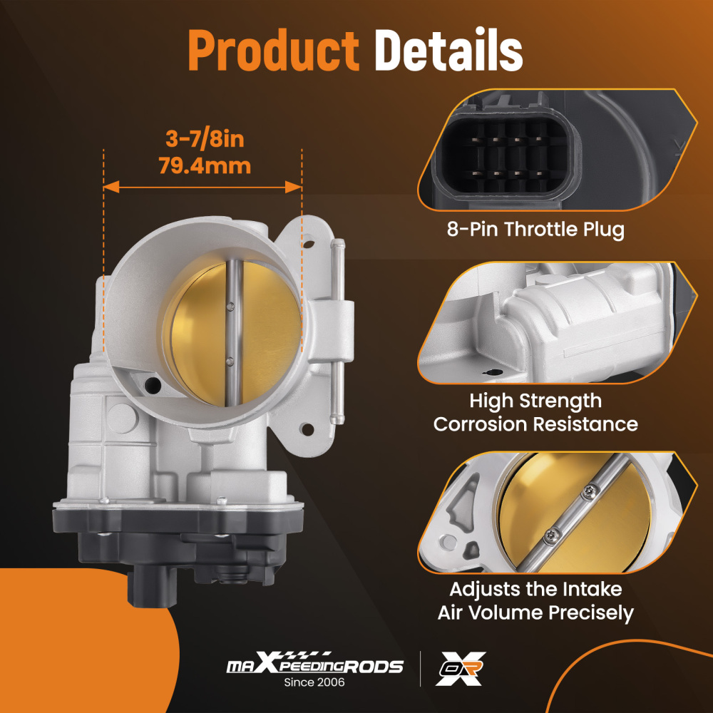 Throttle Body for compatible for Chevy Silverado GMC Sierra 1500 2500 4.8 5.3 6.0L 12570800
