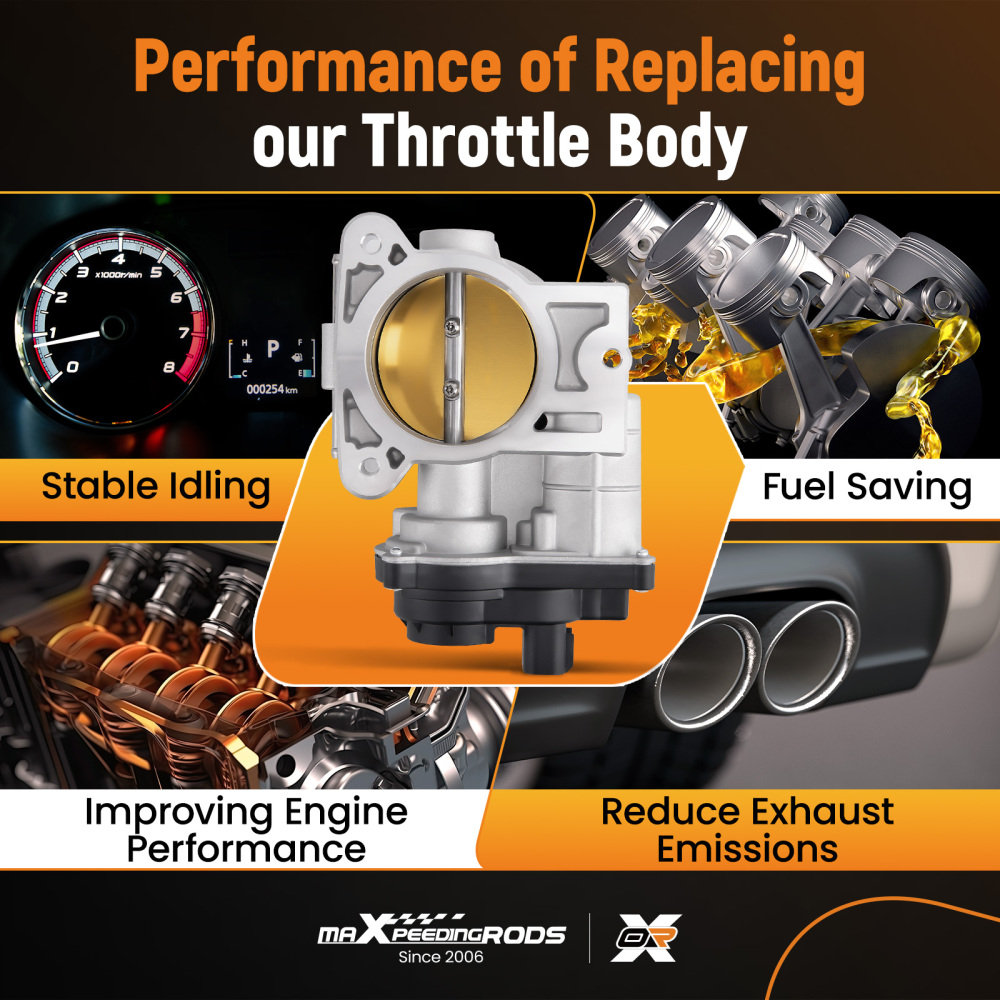 Throttle Body for compatible for Chevy Silverado GMC Sierra 1500 2500 4.8 5.3 6.0L 12570800