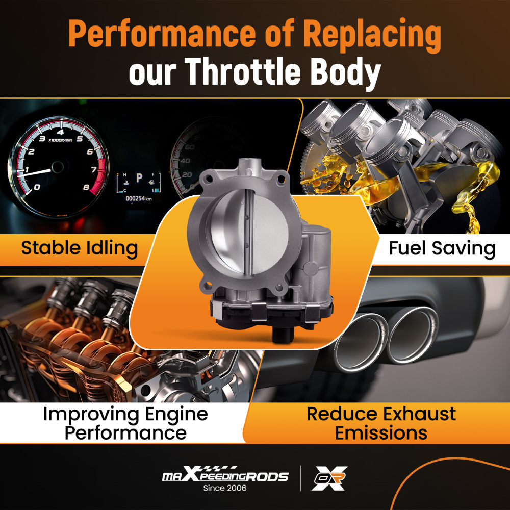 Throttle Body compatible for Escalade Express compatible for Silverado Sierra Tahoe Envoy compatible for Yukon 3.5L 3.9L