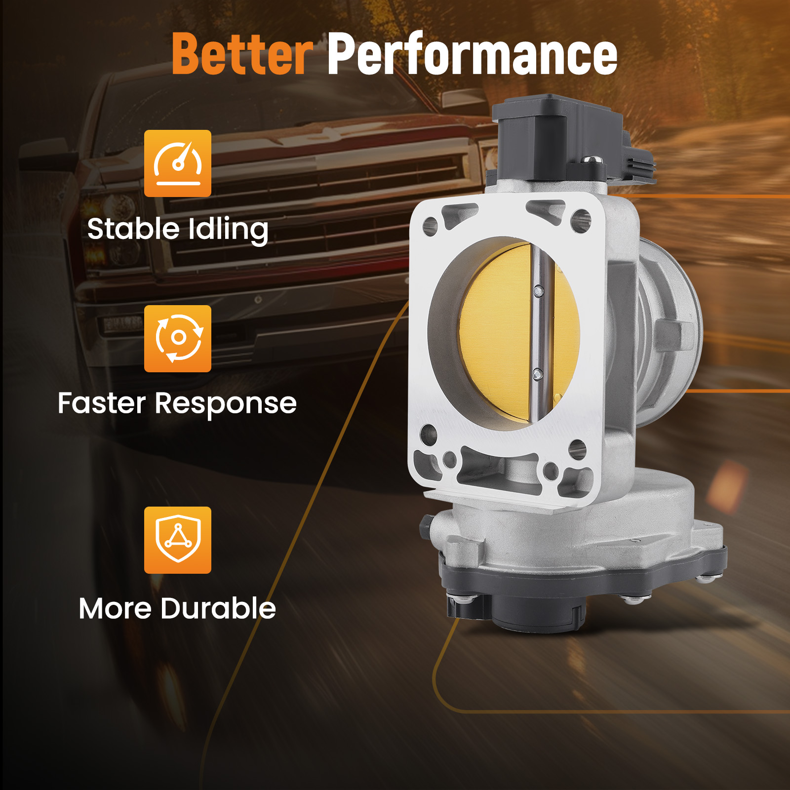 Throttle Body Assembly fit For Crown Vic Econoline Van F150 Pickup