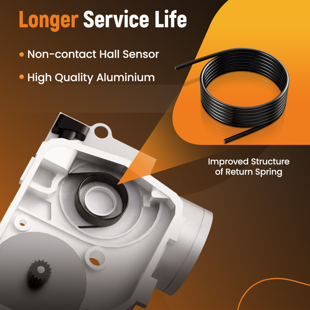 Throttle Body Assembly compatible for Ford Explorer V6 4.0L 2004-10 9W7E9F991BA