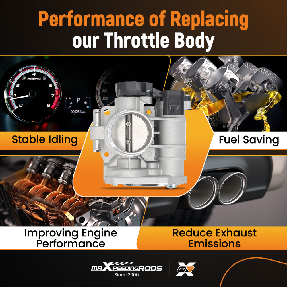 Throttle Body compatible for Chevrolet Aveo compatible for Pontiac Wave L4 1.6L 2006-2008 25181982 S20037