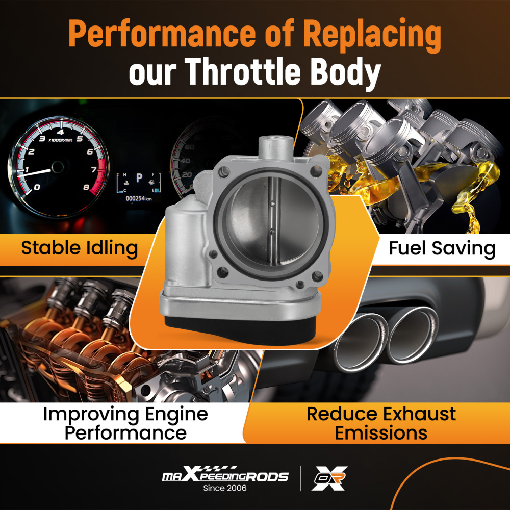 Throttle Body compatible for BMW 325Ci 325i 325xi 525i E46 E60 2001-2006 L6 2.5L 20921693