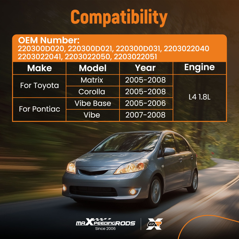 Throttle Body Assembly compatible for Toyota Matrix compatible for Pontiac Vibe/Vibe Base 1.8L 05-08