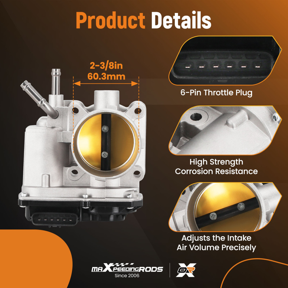 Throttle Body Assembly compatible for Toyota Matrix compatible for Pontiac Vibe/Vibe Base 1.8L 05-08