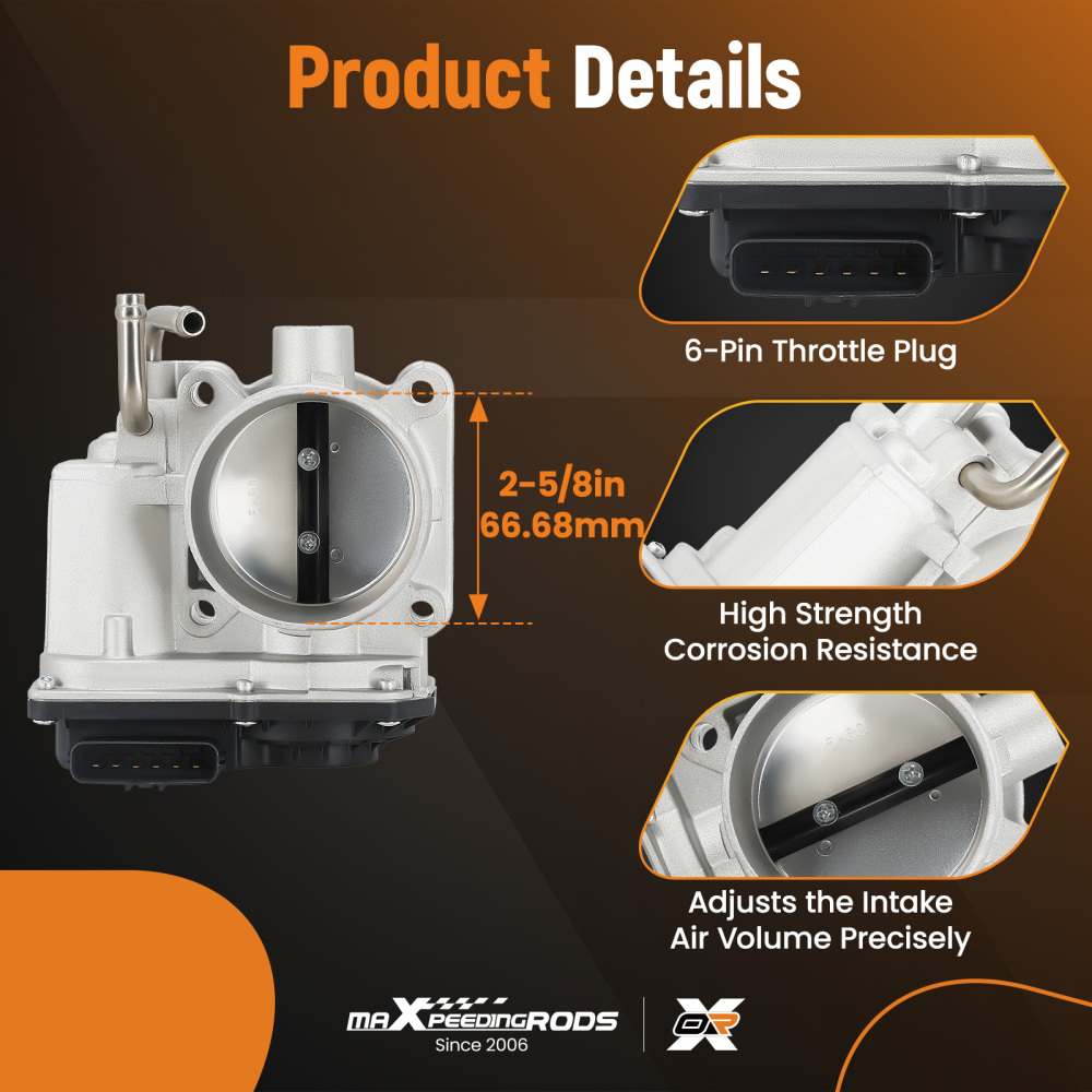 Throttle Body compatible for Toyota 4Runner Tacoma Base Pre Runner 2.7L L4 2005-2015 S20136