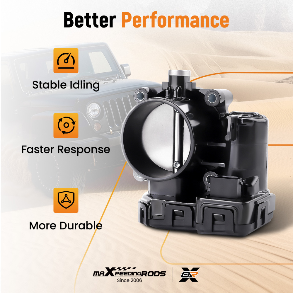 Throttle Body compatible for Jeep Wrangler Grand Cherokee Commander compatible for Dodge Nitro 3.7L 07-12