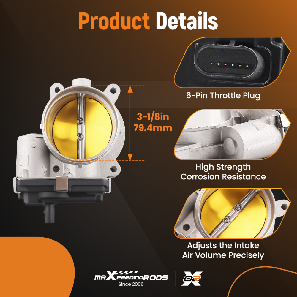 Throttle Body compatible for Chevrolet Silverado GMC Sierra 1500 5.3L 2014-2020 S20223