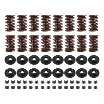 64pcs Valve Springs Kit w/ Steel Retainers Locks compatible for Chevy SBC 350/400/Z28