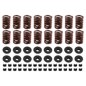 64pcs Valve Springs Kit w/ Steel Retainers Locks compatible for Chevy SBC 350/400/Z28