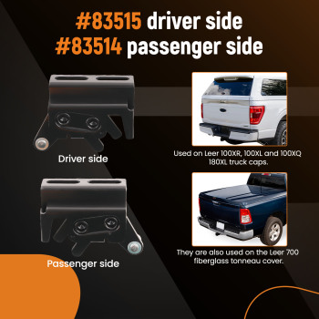 Twist Handle SetLatches 113436 For Leer Truck Cap 100XQ 100XL 100XR Tonneau 700