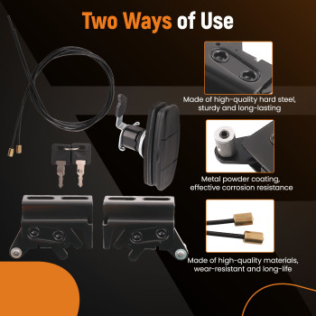 Twist Handle SetLatches 113436 For Leer Truck Cap 100XQ 100XL 100XR Tonneau 700