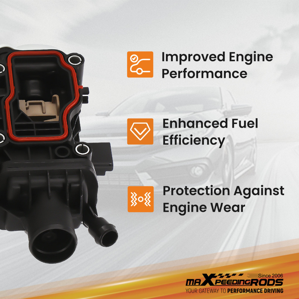 ThermostatHousing 9804160380 compatible for Peugeot Citroen Ford 2.0 BlueHDi Diesel