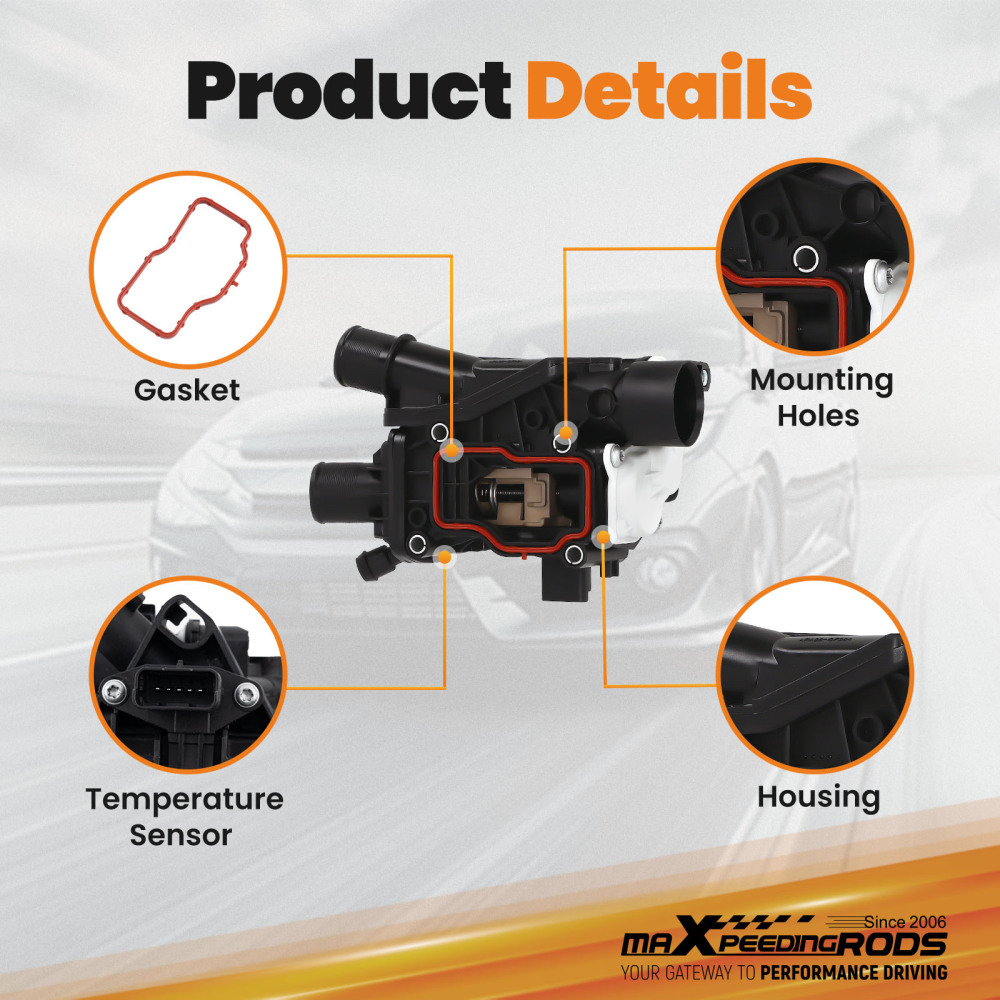 ThermostatHousing 9804160380 compatible for Peugeot Citroen Ford 2.0 BlueHDi Diesel