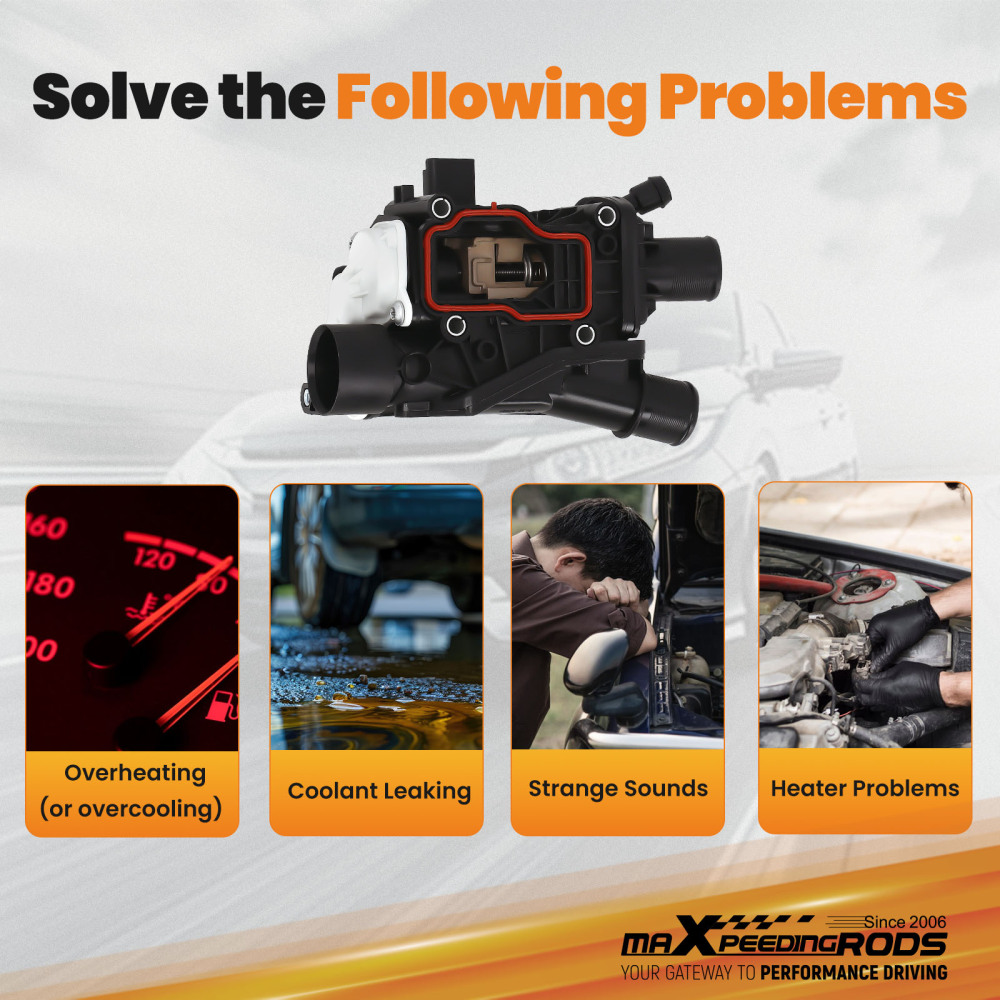 ThermostatHousing 9804160380 compatible for Peugeot Citroen Ford 2.0 BlueHDi Diesel