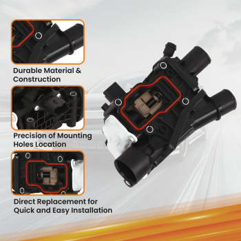 ThermostatHousing 9804160380 compatible for Peugeot Citroen Ford 2.0 BlueHDi Diesel