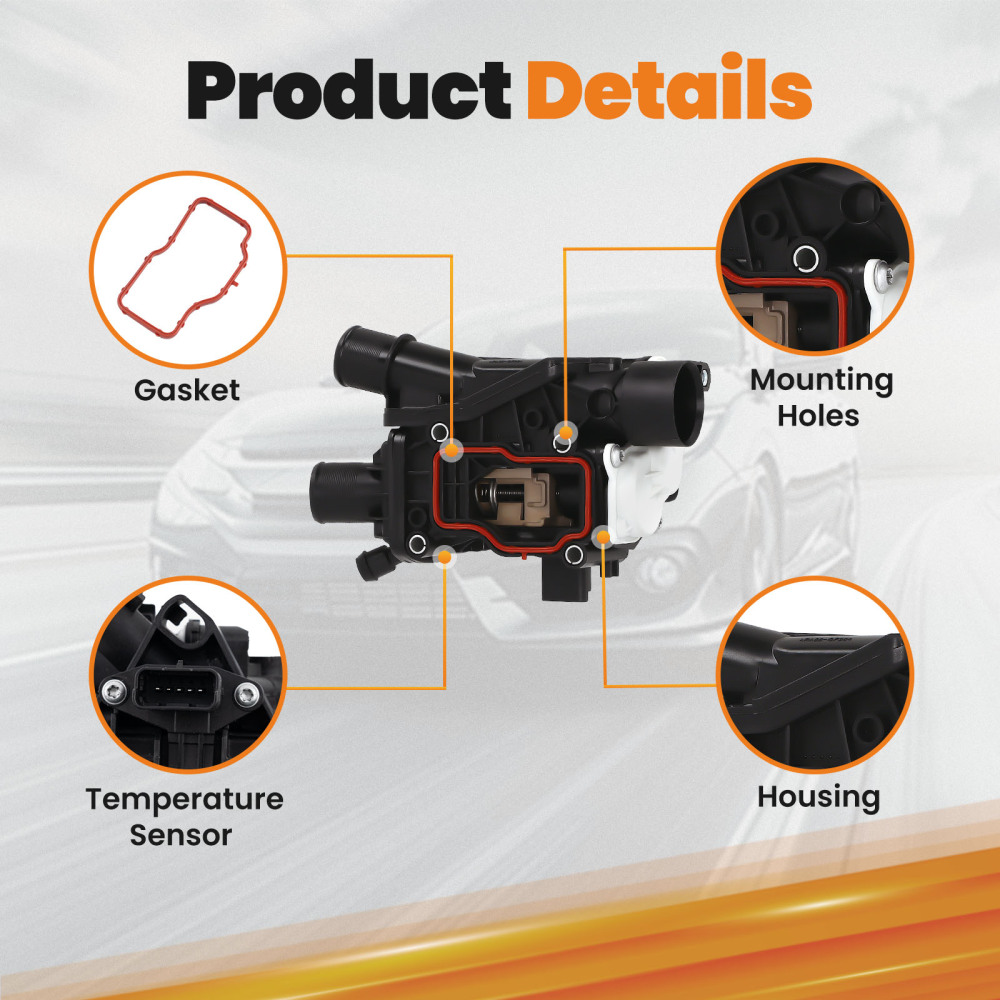 ThermostatHousing 9804160380 compatible for Peugeot Citroen Ford 2.0 BlueHDi Diesel
