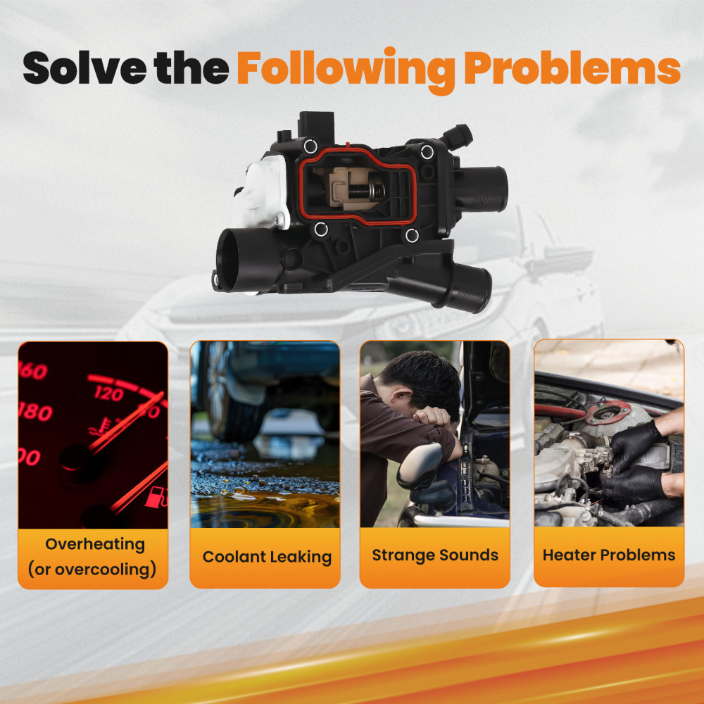 ThermostatHousing 9804160380 compatible for Peugeot Citroen Ford 2.0 BlueHDi Diesel