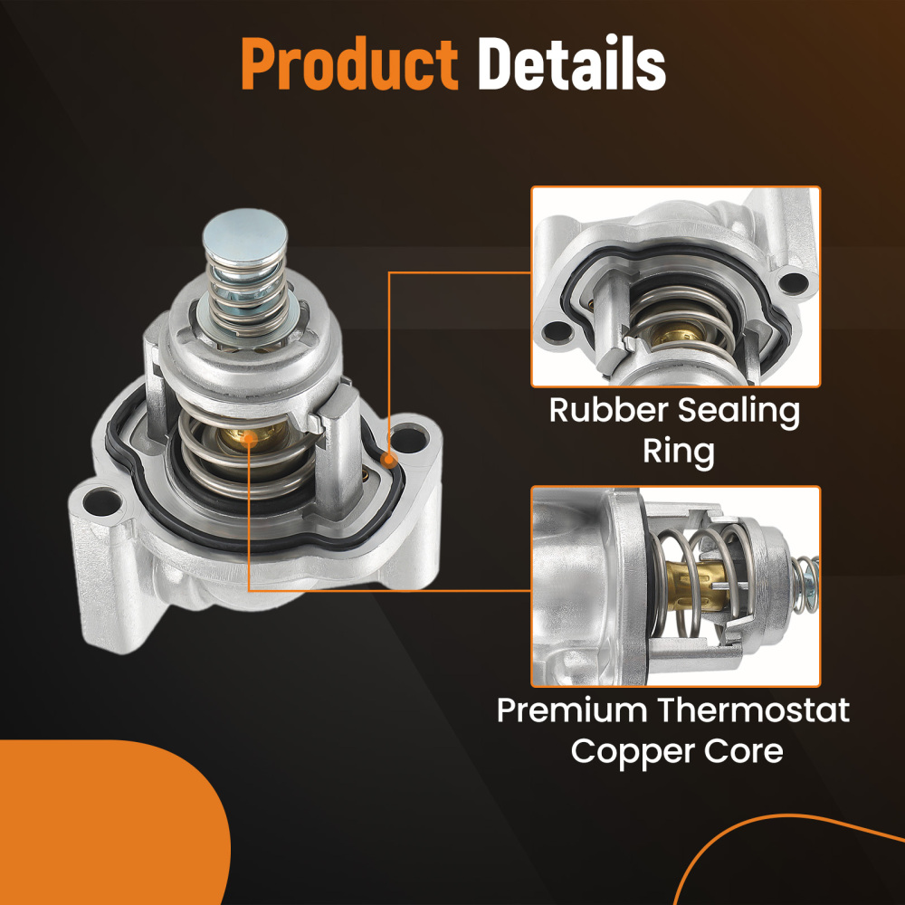 Thermostat Housing Assembly compatible for Buick Cadillac XT5 XT6 GMC Acadia 3.6L 12678779