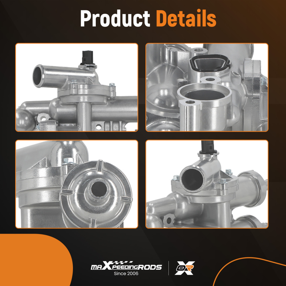 Engine Coolant Thermostat Housing compatible for Jeep Patriot Compass 2.0L 2.4L 6508355AA