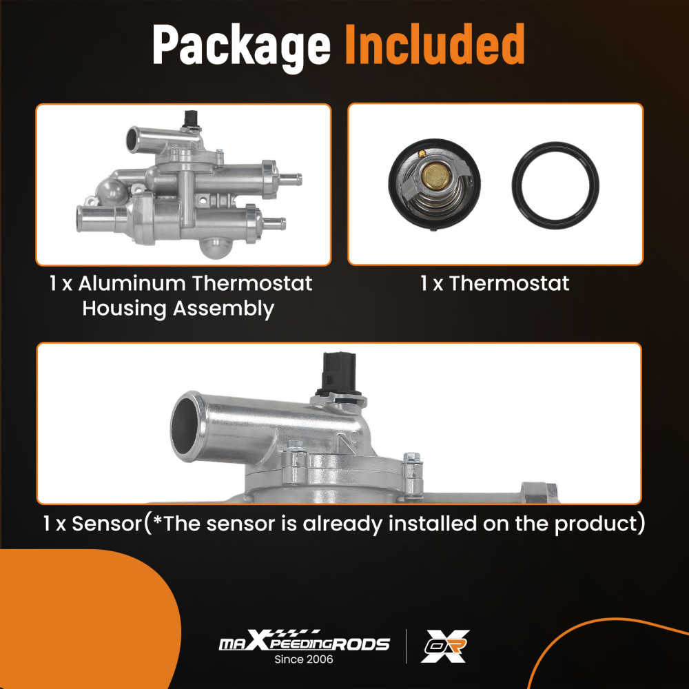 Engine Coolant Thermostat Housing compatible for Jeep Patriot Compass 2.0L 2.4L 6508355AA