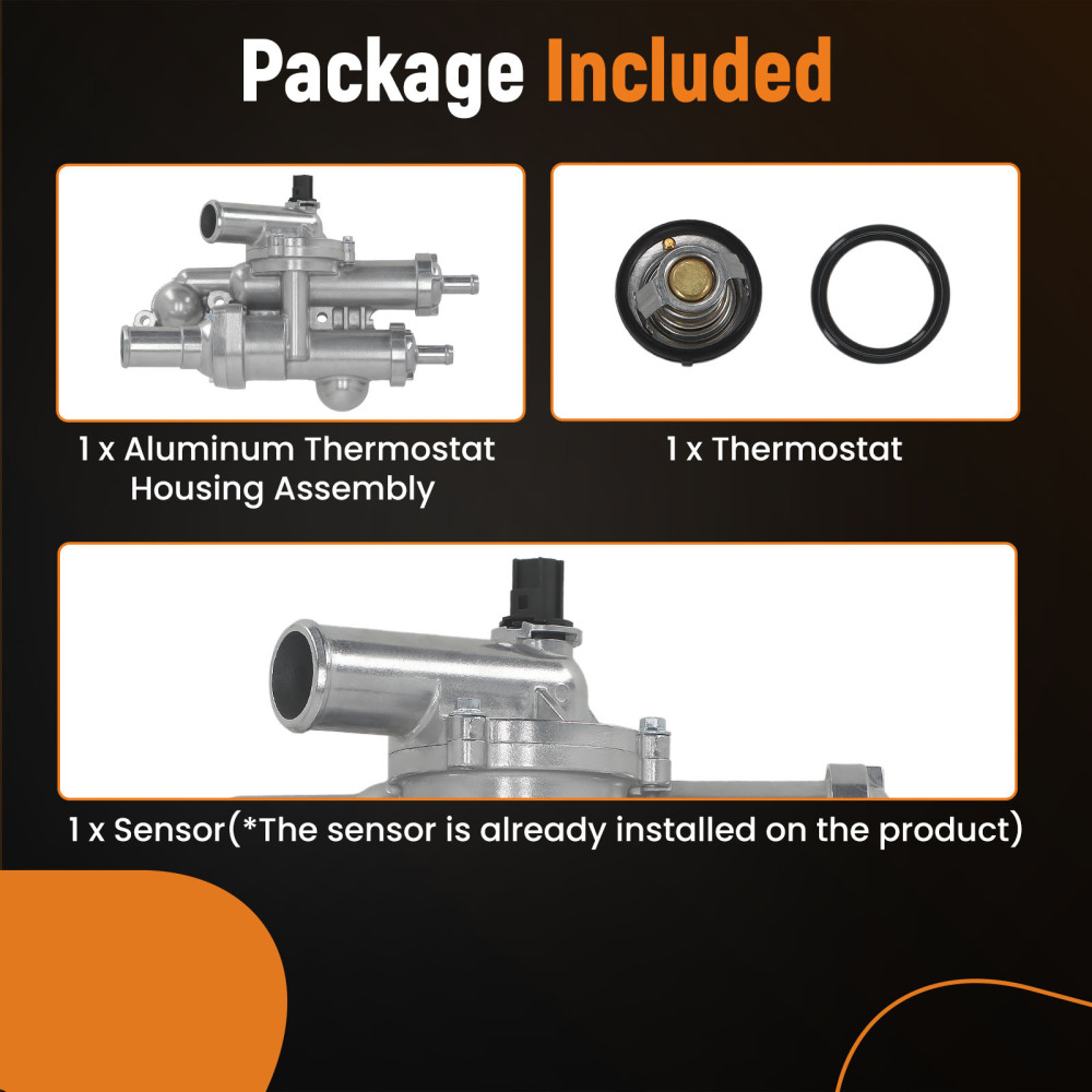 Engine Coolant Thermostat Housing compatible for Jeep Patriot Compass 2.0L 2.4L 6508355AA