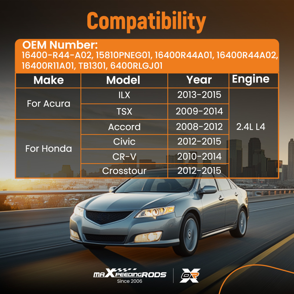 Throttle Body compatible for Honda Accord Civic Crosstour compatible for Acura ILX TSX 2.4L 16400R44A01