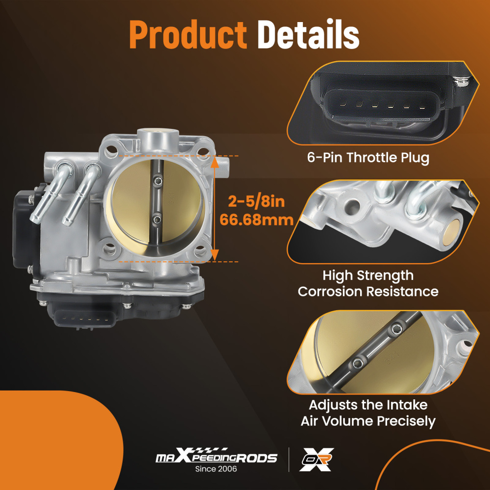 Throttle Body compatible for Honda Accord Civic Crosstour compatible for Acura ILX TSX 2.4L 16400R44A01