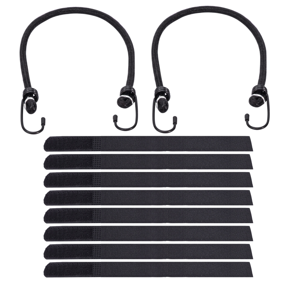 4x Cinghie di Tensione CricchettoGancio a S con clip 25mm * 4,5 Nero 997kg