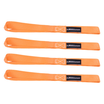 4x Cinghie di Tensione CricchettoGancio a S con clip 25mm * 4,5 Arancia 997kg