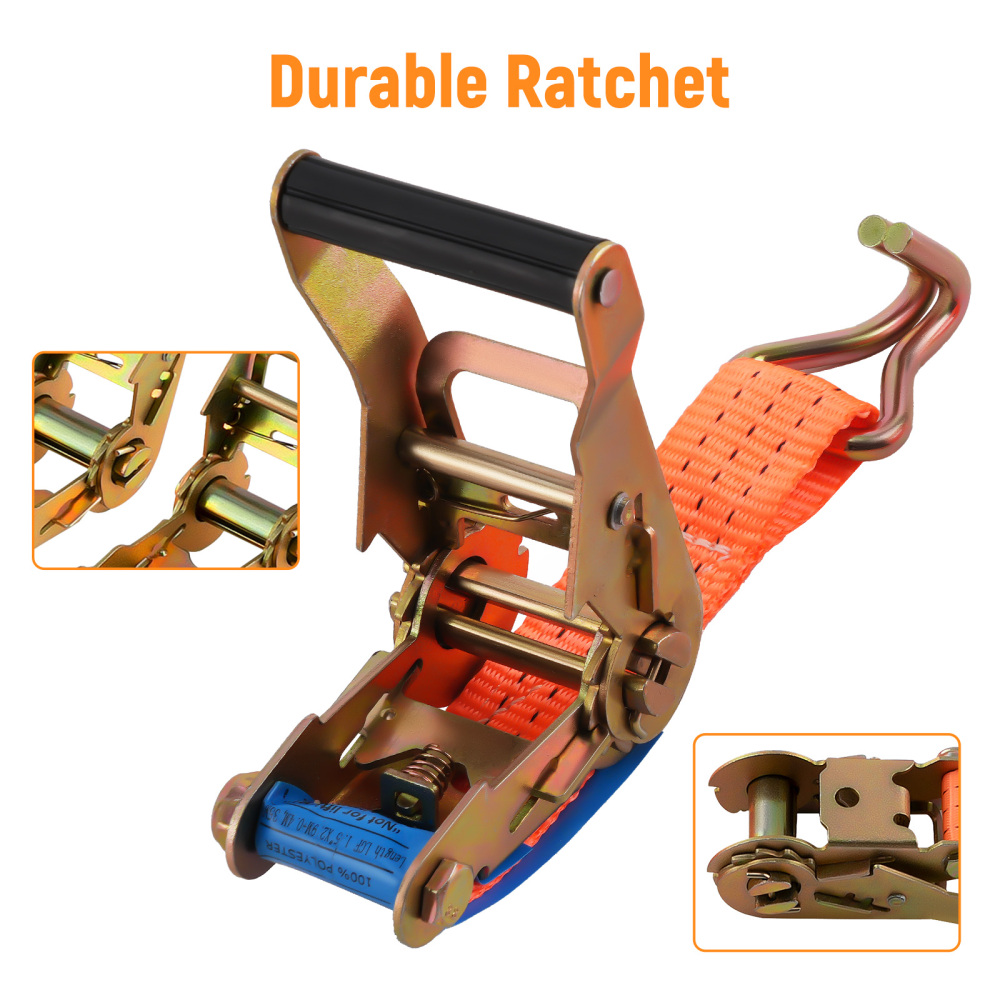 4x 2.9m x38MMTie Down2000KG 2 TONHeavy Duty Straps Lashing Cargo Luggage