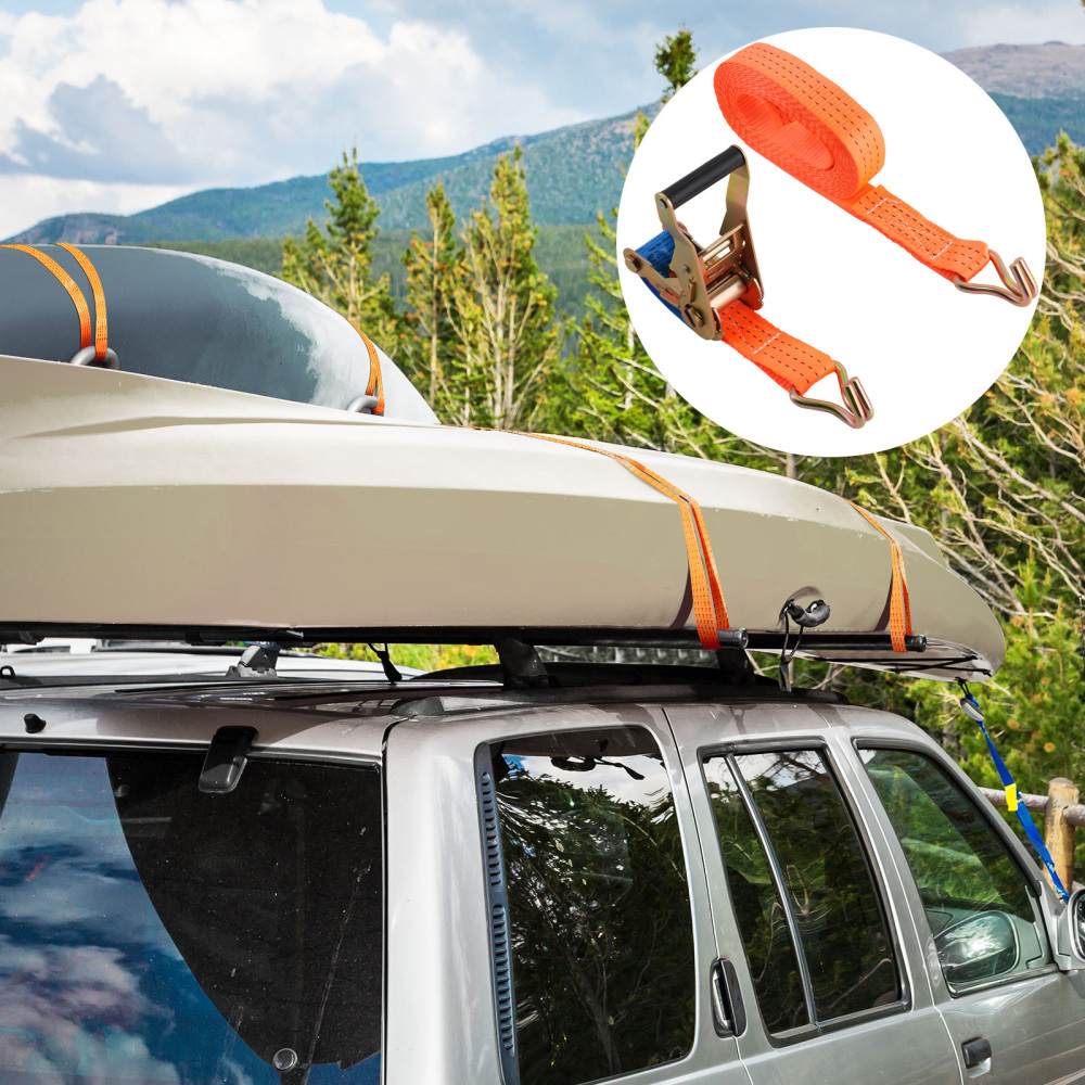 4x 2.9m x38MMTie Down2000KG 2 TONHeavy Duty Straps Lashing Cargo Luggage