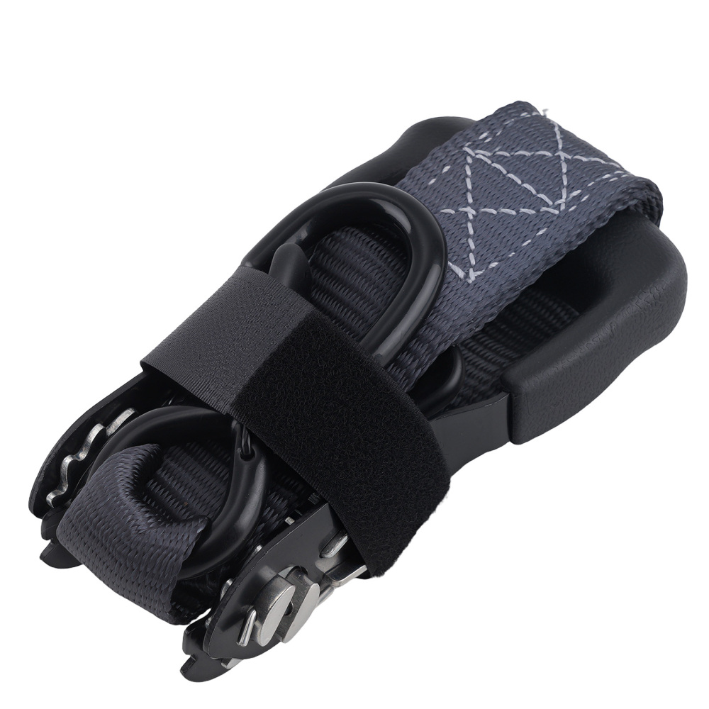 4 Pack Retractable Ratchet Tie Down Straps 1.5 x 15 4400 lb Heaty Duty Black