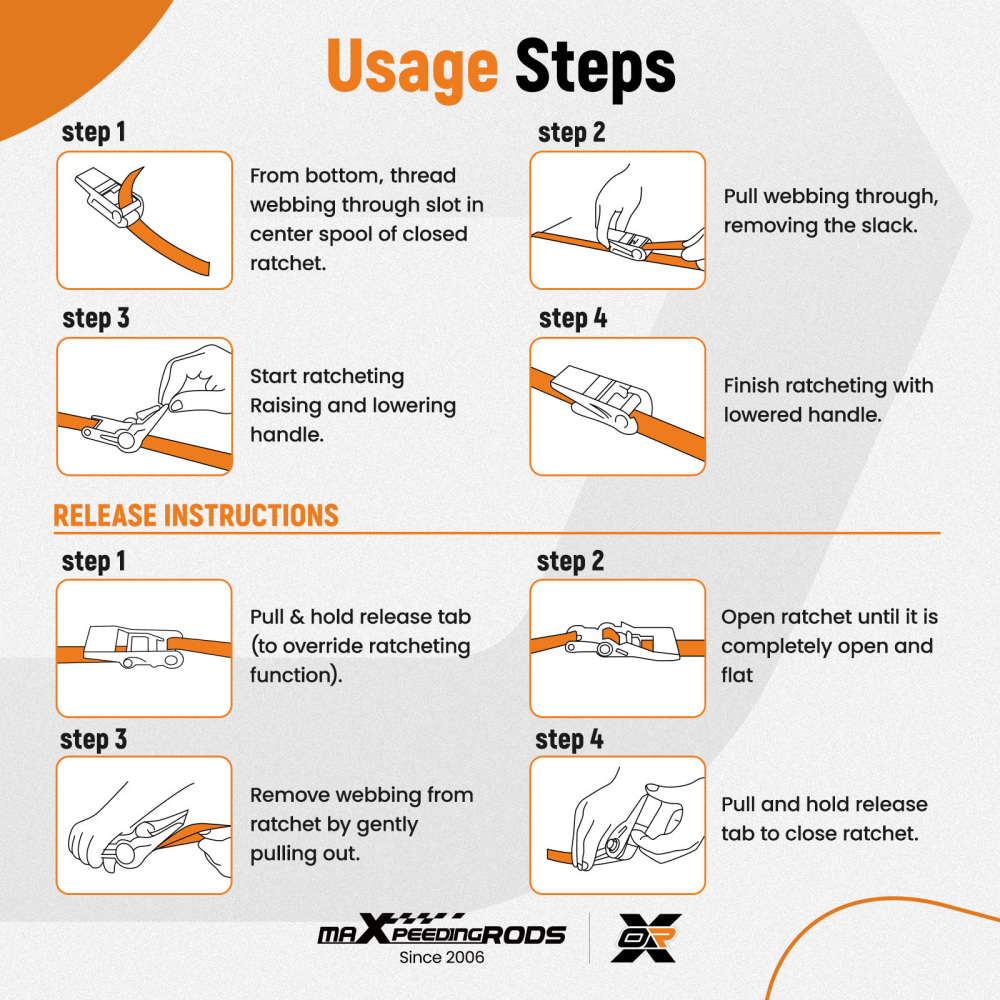 4 Pack Retractable Ratchet Tie Down Straps 1.5 x 15 4400 lb Heaty Duty Blue